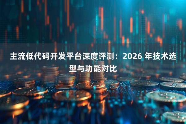 主流低代码开发平台深度评测：2026 年技术选型与功能对比