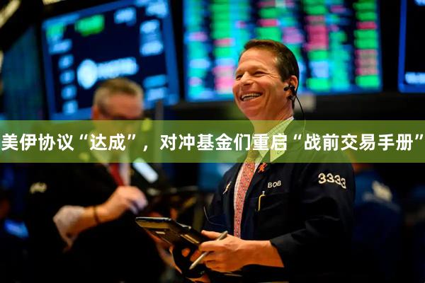 美伊协议“达成”，对冲基金们重启“战前交易手册”